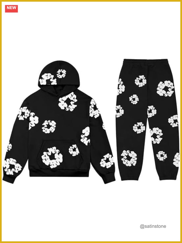 Oversized Cartoon Shark Print Long Sleeve Pullover Hoodie